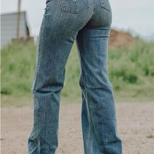Kimes Ranch Flare Blue Jeans with Wide Leg